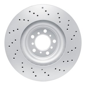 BMW M4 Brake Rotor (1) - Front Left - R1 Concepts - GEOSPEC Coated Rotor - Drilled - `15-`20